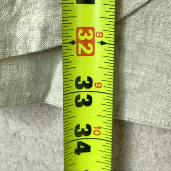 Tuckernuck Linen Long Sleeve Emilia Mini Dress Women’s L Beige Casual-Summer-NEW - Picture 8 of 9